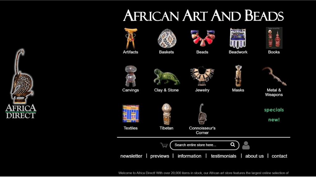Kadealo, African Arts and Crafts Websites, Africa Direct