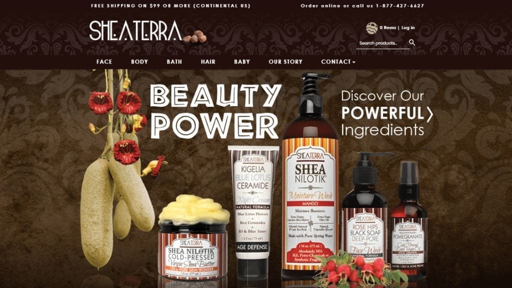 Kadealo, African Beauty Products Websites, Shea Terra Organics, Africa