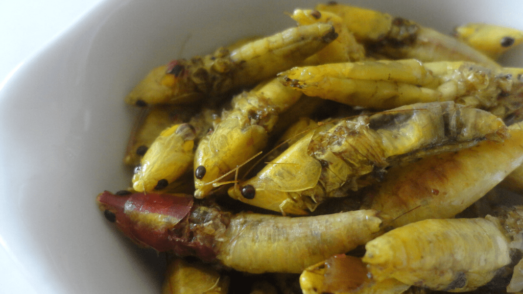 Kadealo, African delicacies, Grasshoppers, Uganda