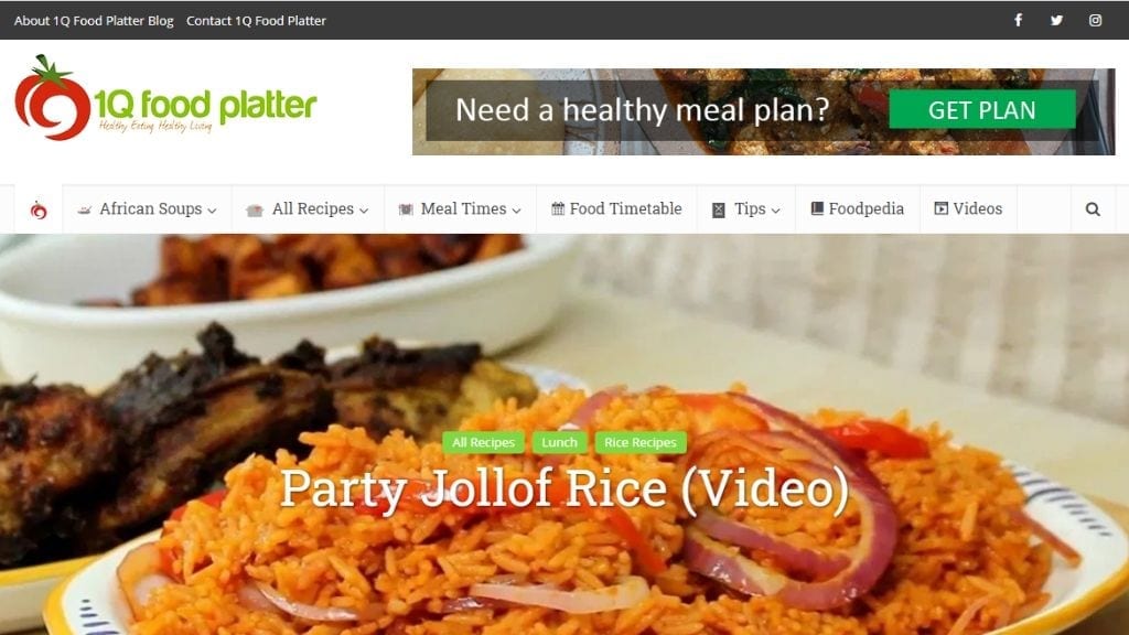 Kadealo, African Food Blog, 1Q Food Platter