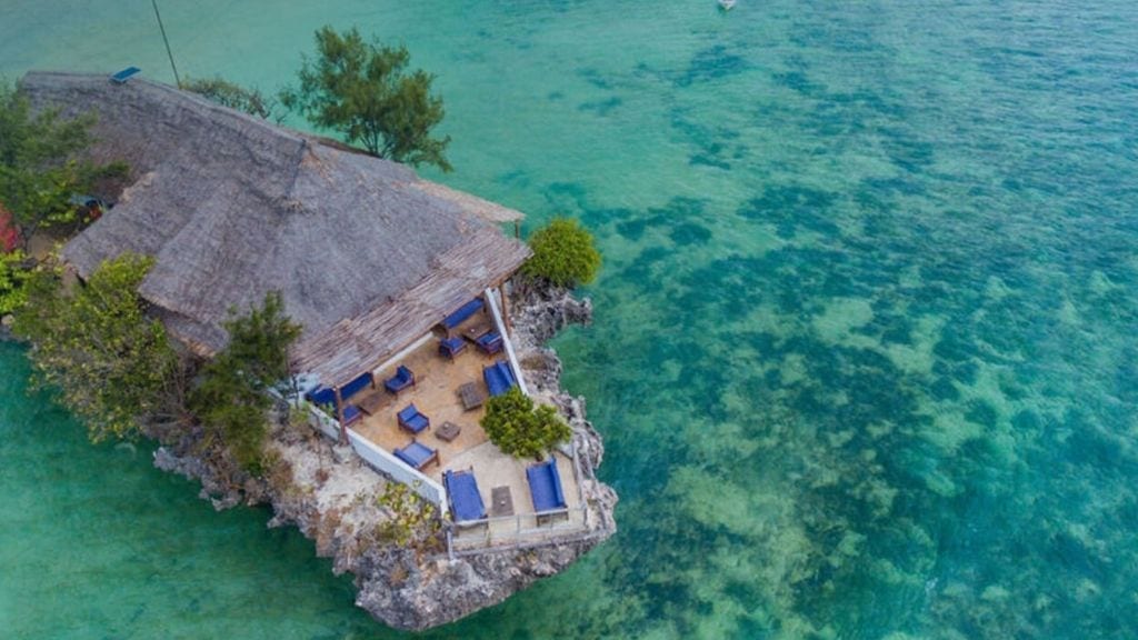 Kadealo, African Restaurants, On a Rock, Middle of the Ocean, Zanzibar