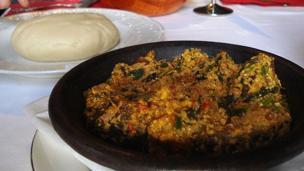Kadealo, Mouth-Watering African Dishes, Pounded Yam and Egusi, Nigeria