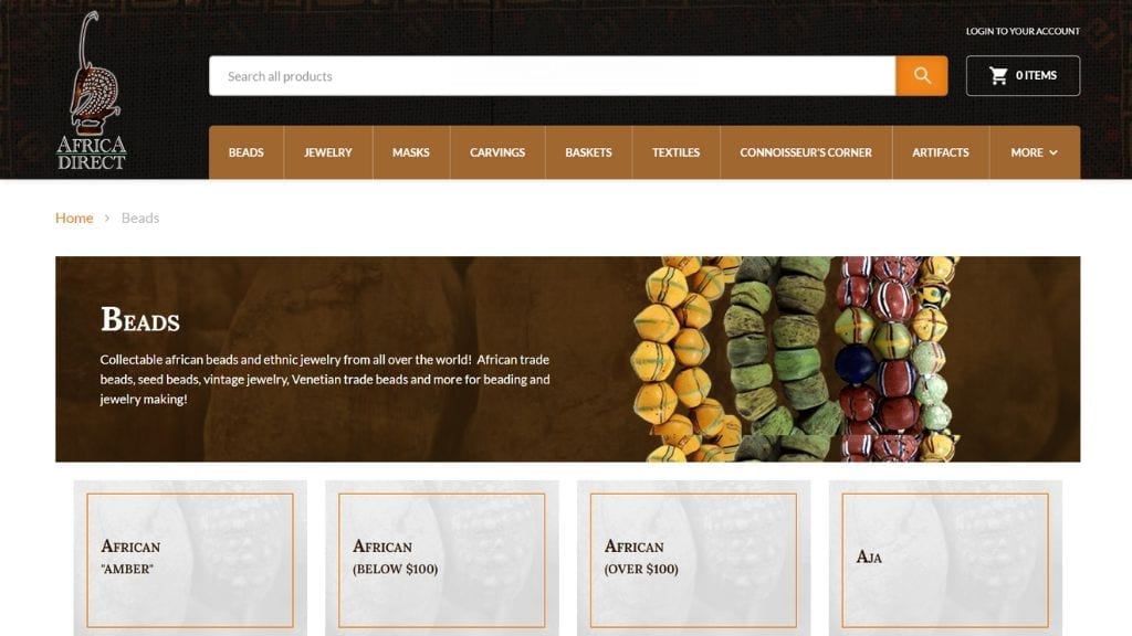 Kadealo African Arts and Crafts Website African Beads