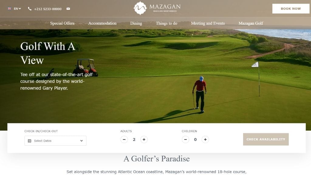 Kadealo, African Golf Course, Mazagan Golf Club, Morocco