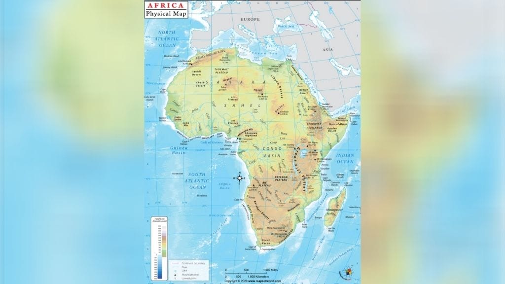Kadealo, Maps of Africa, African Islands