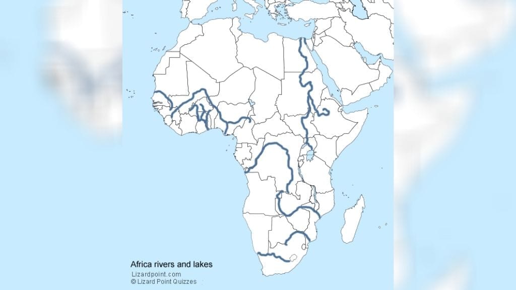 Kadealo, Maps of Africa, African Lakes and Rivers