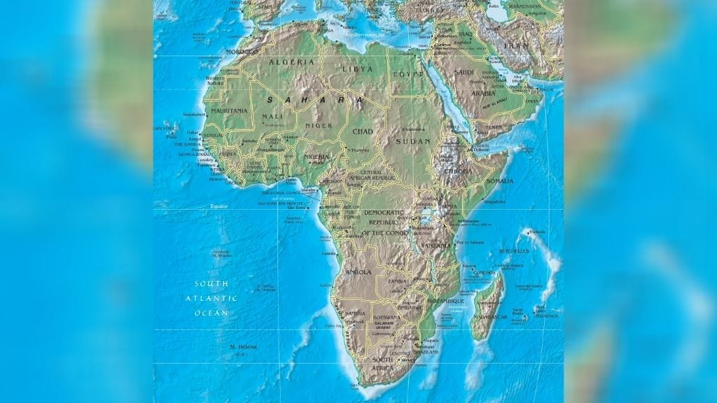 Kadealo, Maps of Africa, African Mountains